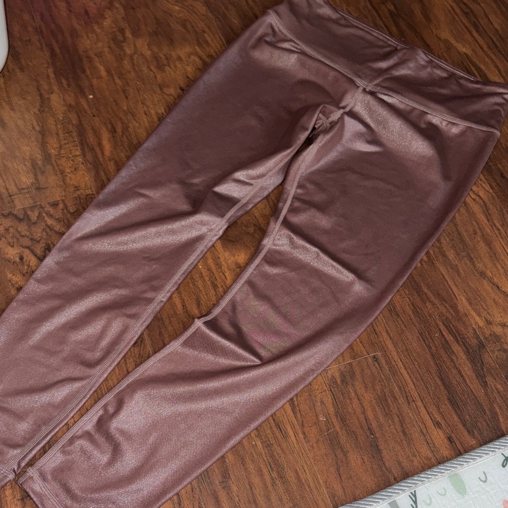 Athleta Shimmering Brown Leggings